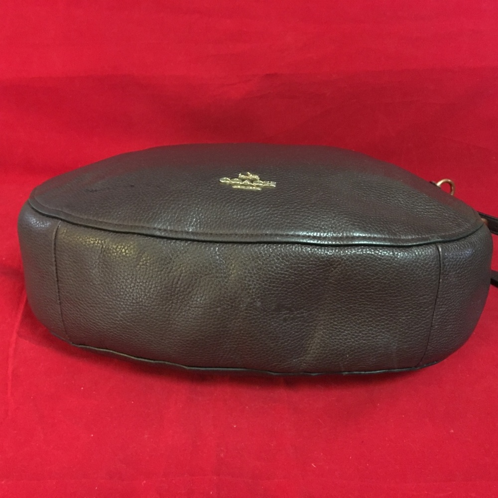 SOLD! COACH CHELSEA 32 Oxblood Brown Hobo XBody - Picture 6 of 8